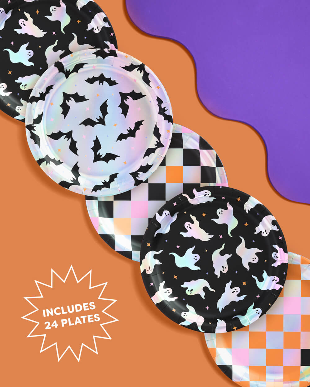 Halloween Plates - 12 or 24 paper plates