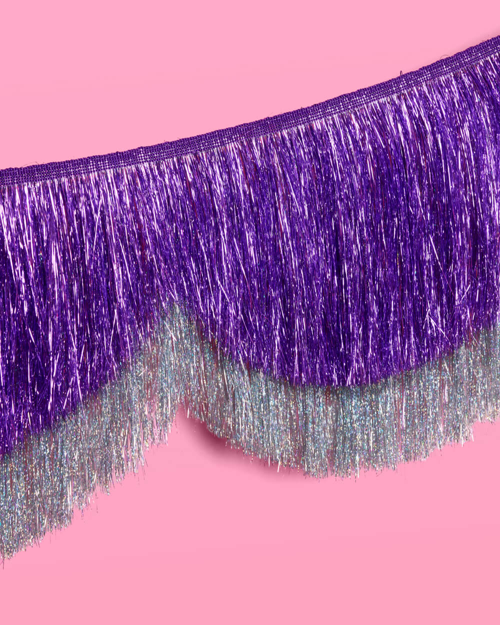It's Disco Baby Scallop Fringe - 6 ft fringe banner