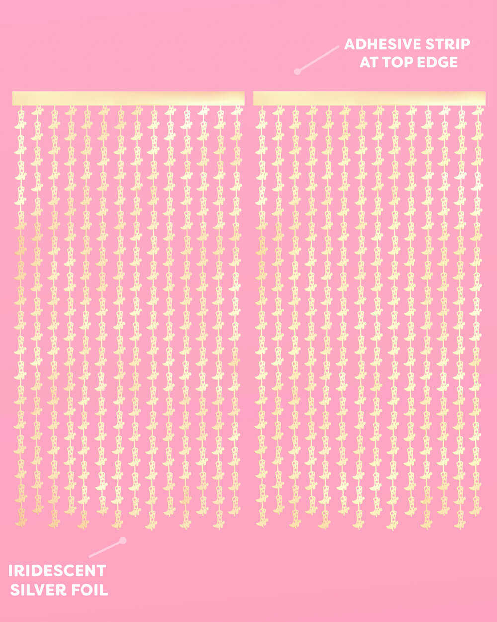 Gold Rush Curtain - gold foil curtain