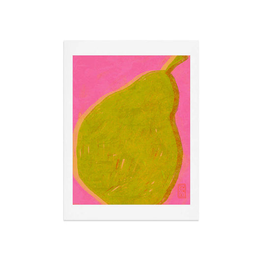 Modern Pear Art Print