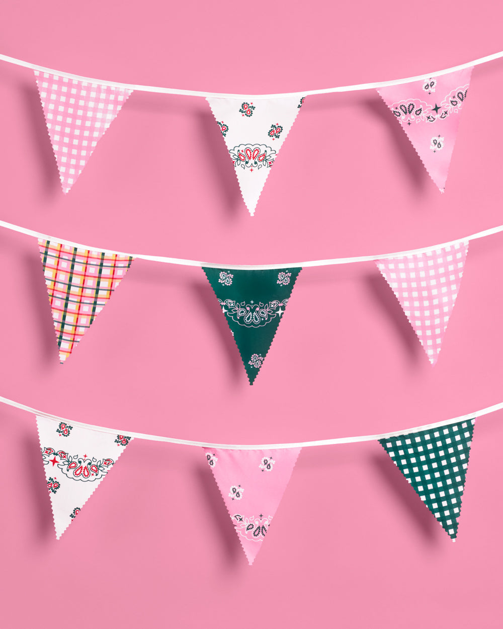 Camp Bunting Banner - gingham garland