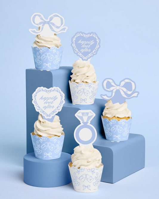 Happily Ever After Toppers - 24 wrappers + toppers