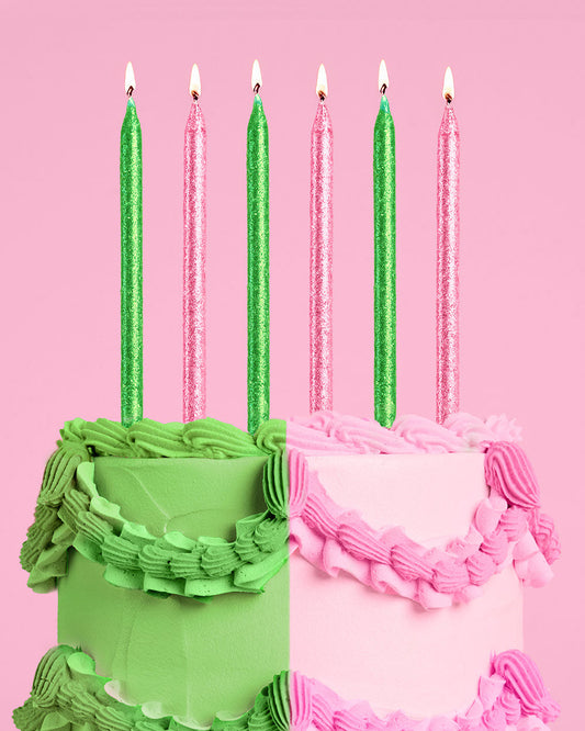 Emerald City Candles - 10 glitter candles