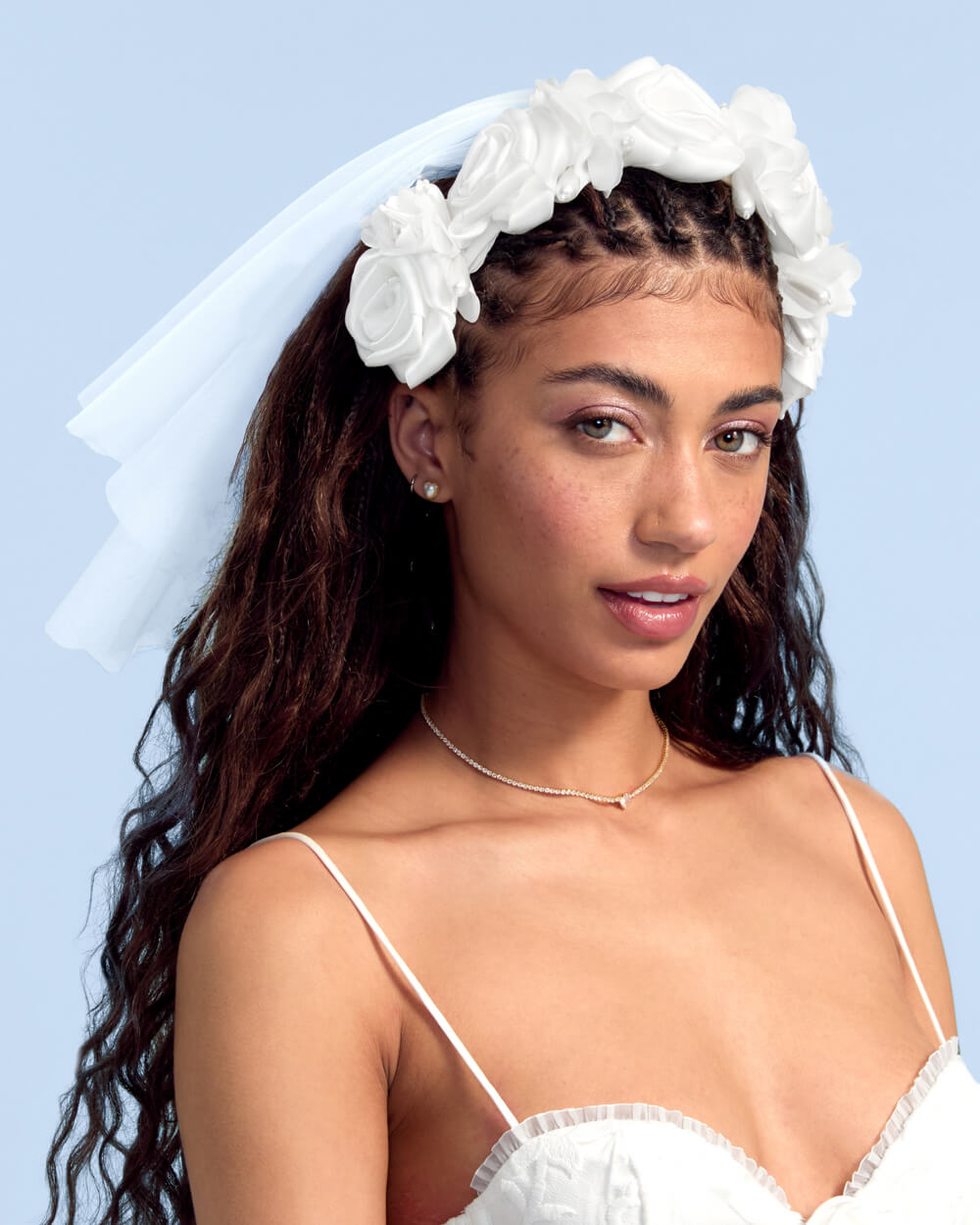 The Rosette Veil - premium headband w. tulle veil