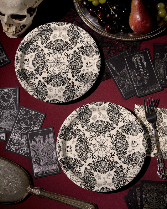 Romantic Horror Plates - 25 paper plates