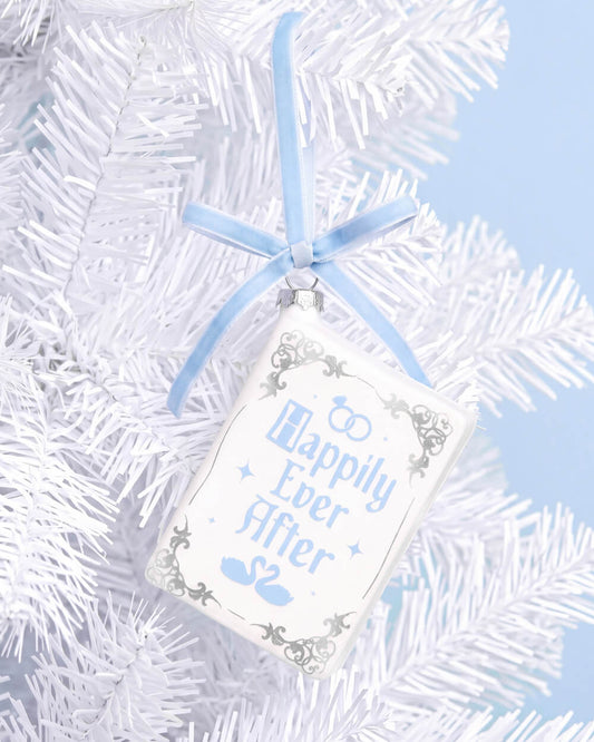 Happily Ever After Ornament - glass holiday ornament