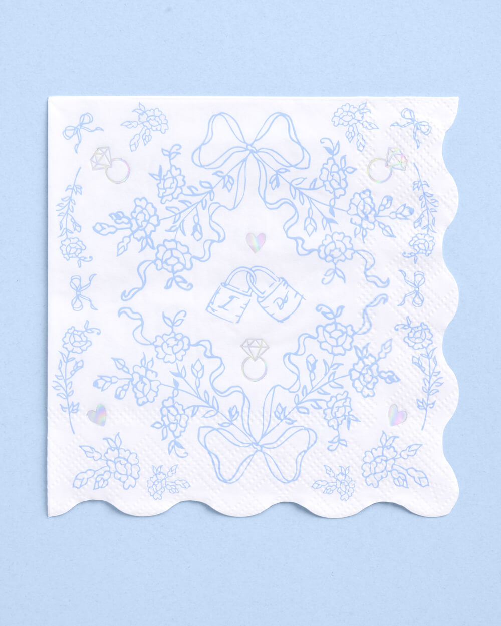 Something Blue Napkins - 25 printed napkins