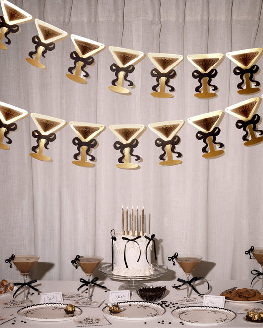Espresso Martini Banner - 3D paper banner