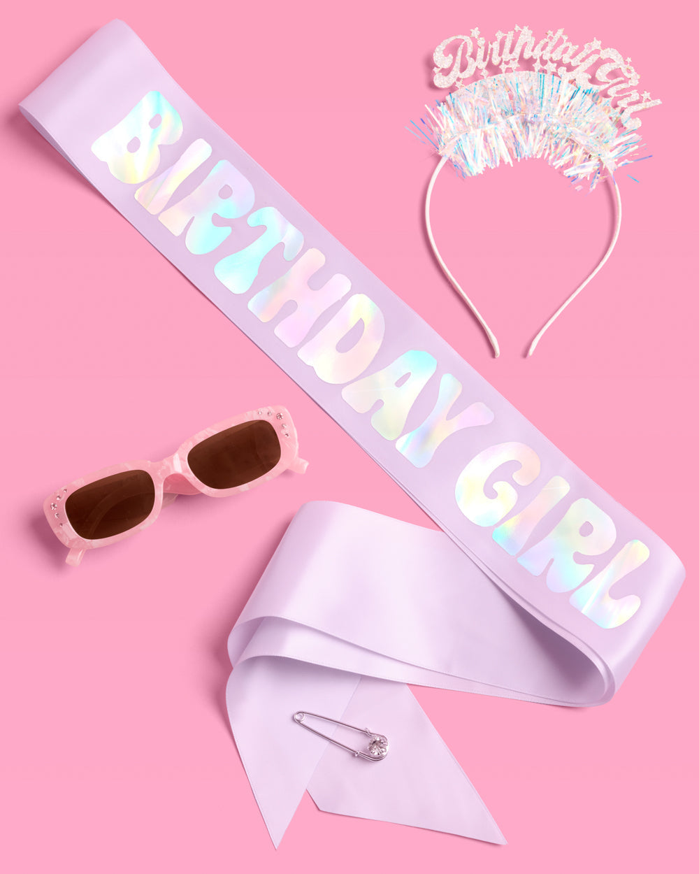 Birthday Girl Bundle - Headband, Sash, and Sunglasses