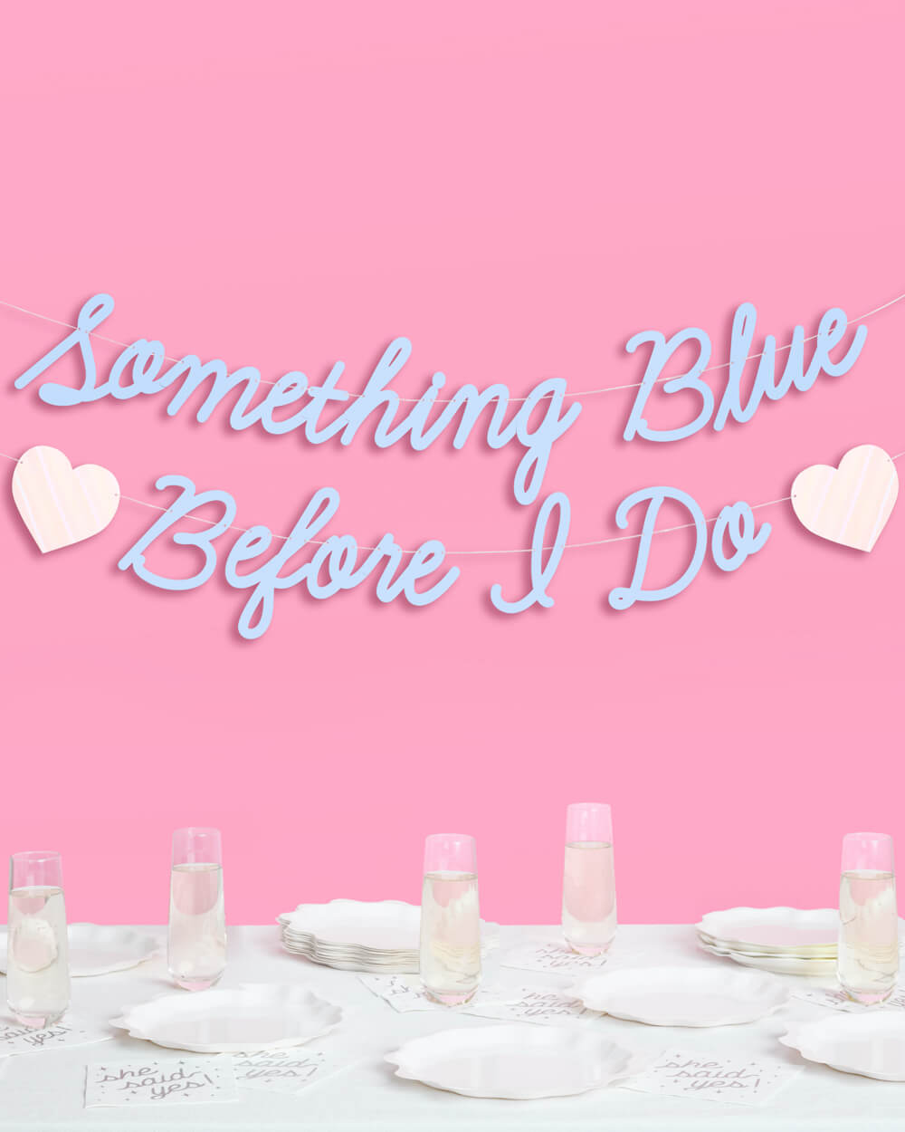 Something Blue Banner - matte blue banner