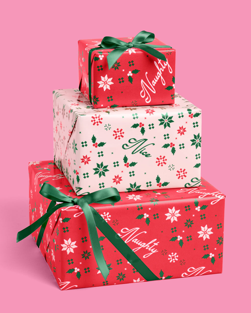 Naughty or Nice? Wrapping Paper - double sided paper roll