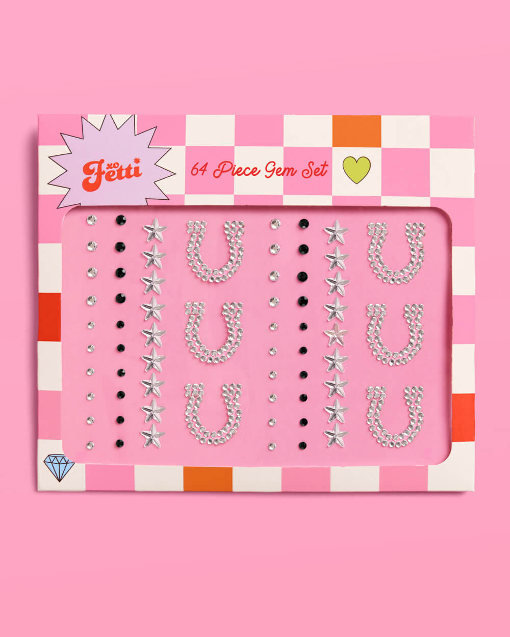 Texas Hold 'Em Gem Set - 64 adhesive face gems