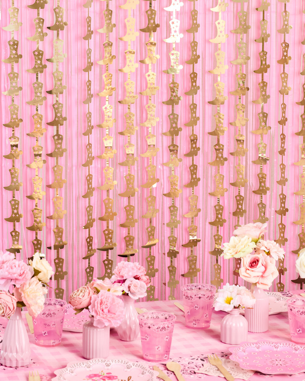 Gold Rush Curtain - gold foil curtain