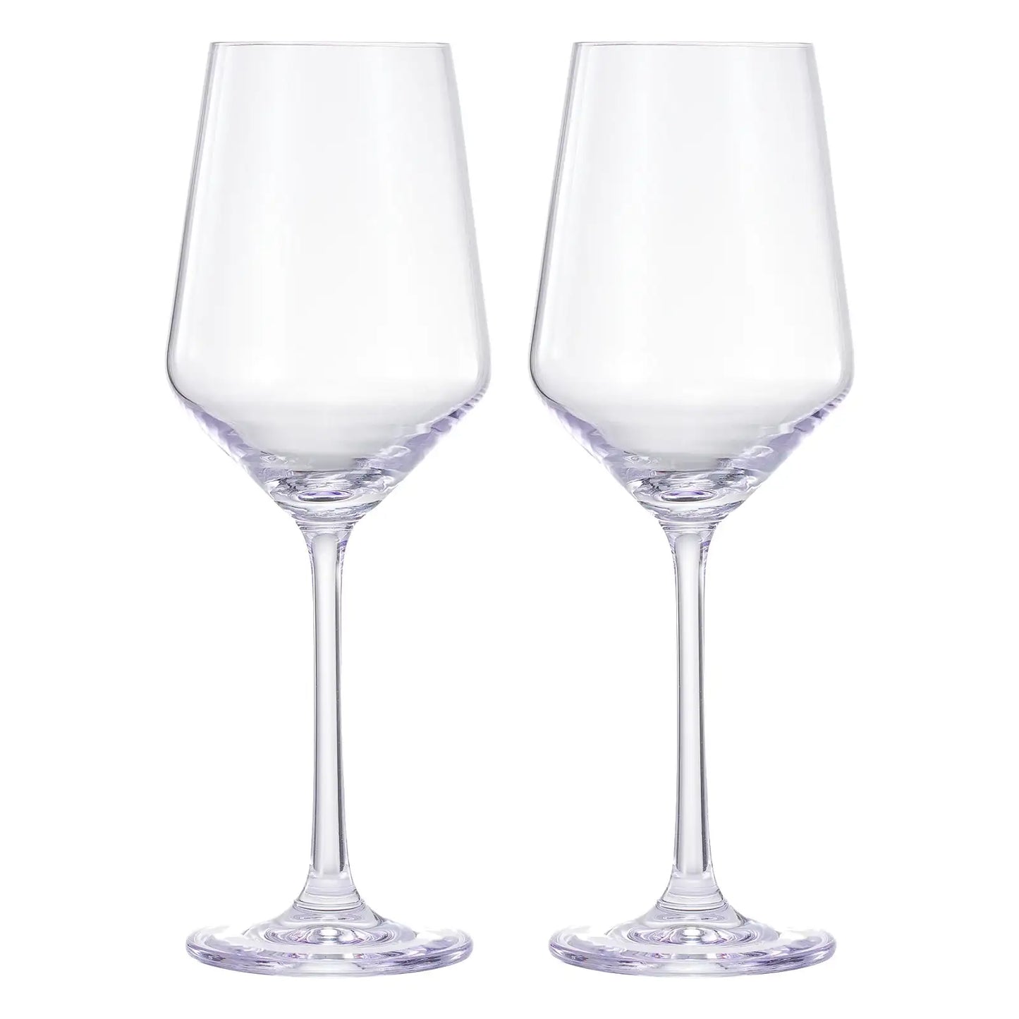 Monet Stemmed Wine Glassware, Purple, Set of 2