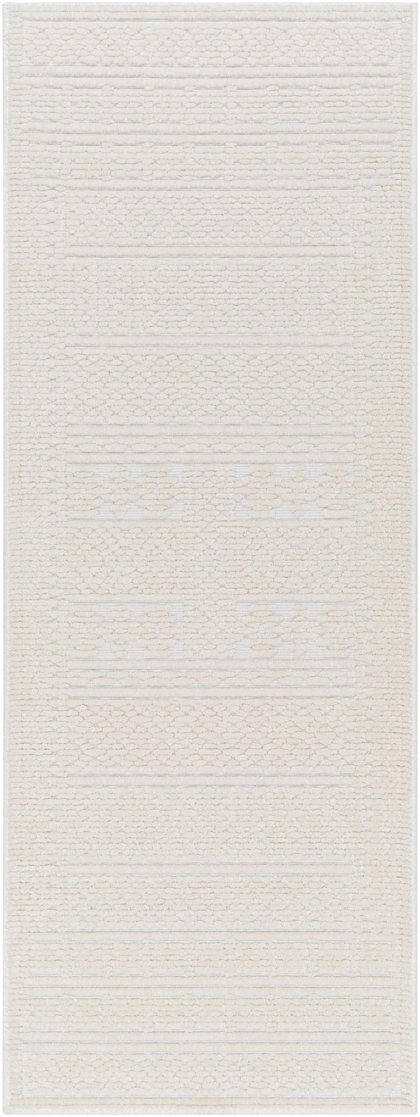 Bahar Cream Washable Area Rug