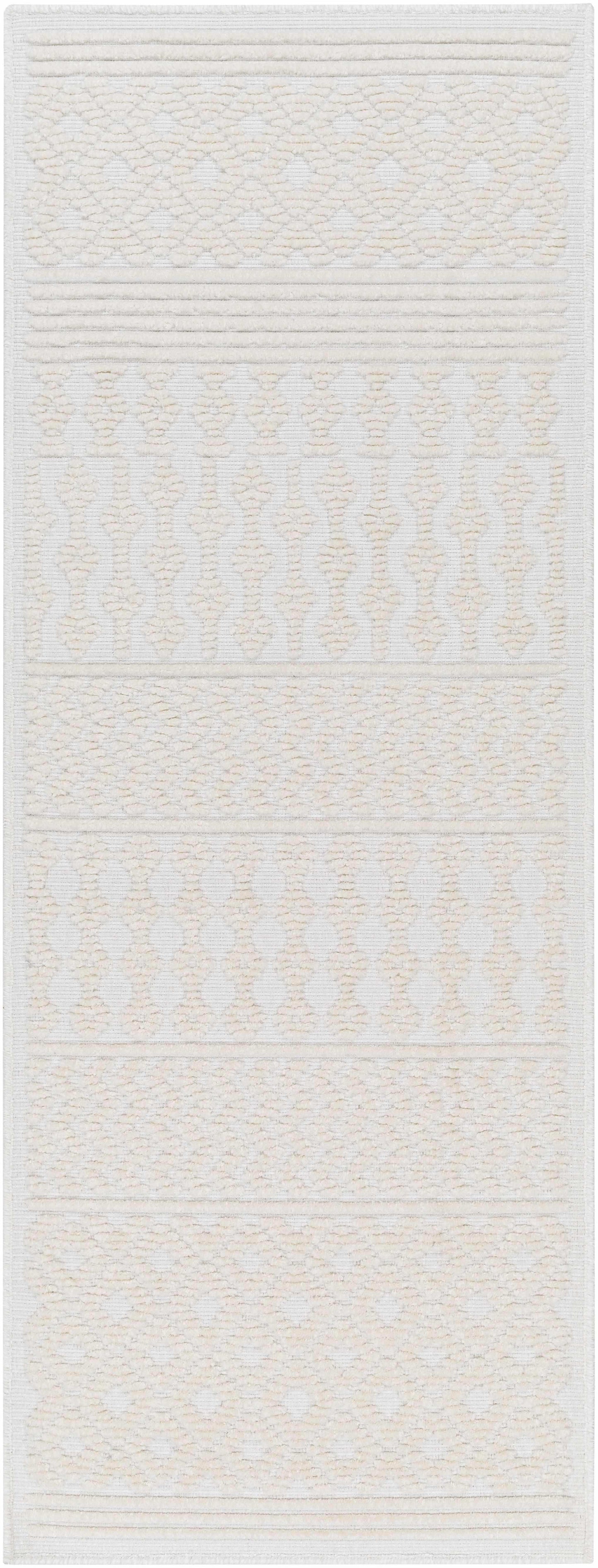 Drago White Washable Area Rug