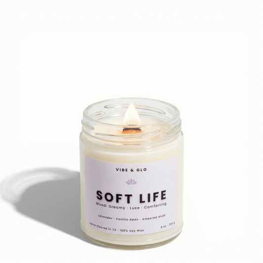 Soft Life - Lavender & Vanilla Soy Candle