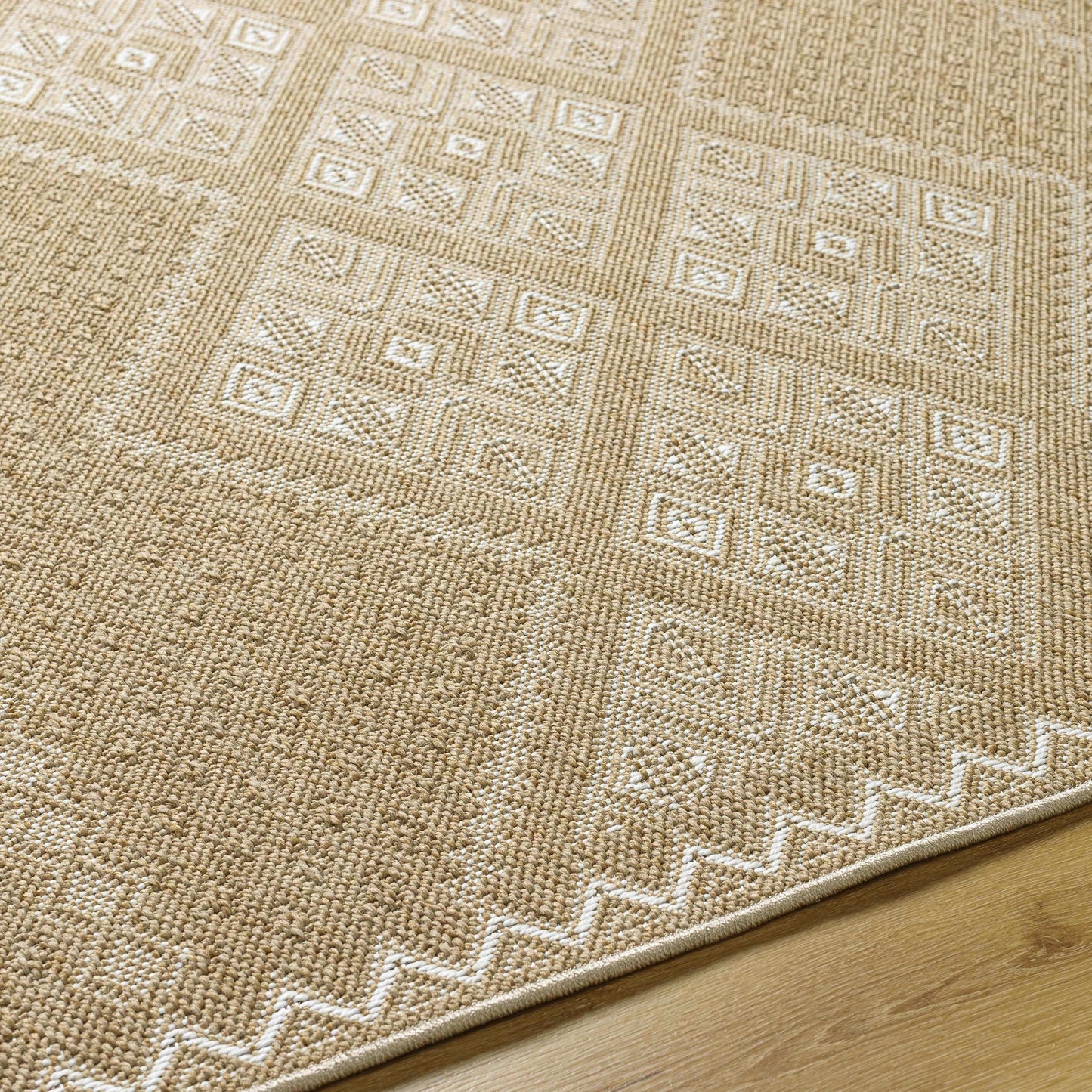 Olina Flatweave Faux Jute Outdoor Rug