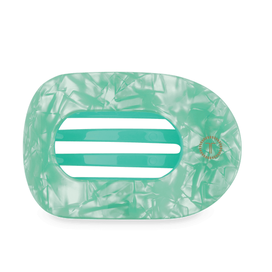 Spring Splash Large Flat Round Hair Clip