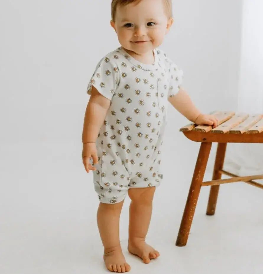 short sleeve romper | sun
