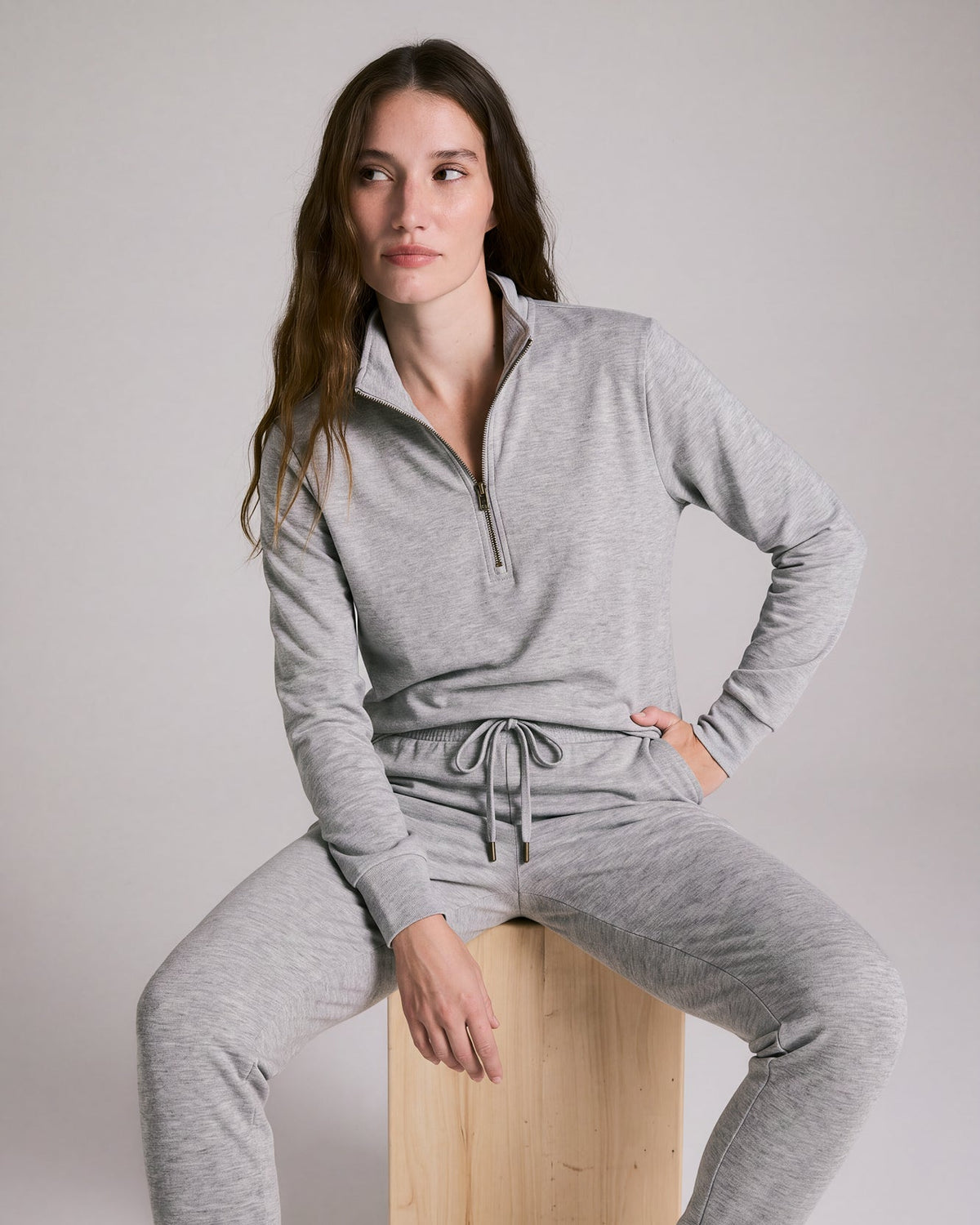 Cloud Jersey Unisex Quarter Zip Sweatshirt