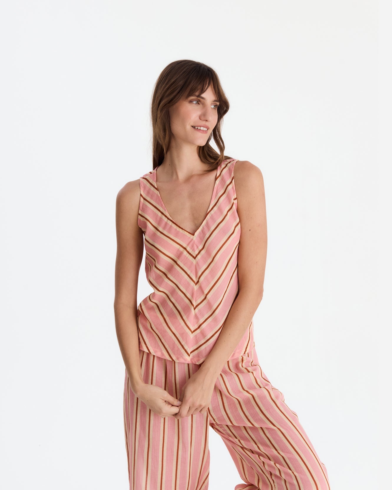 Aurora Cotton Mist Long Pajama Set