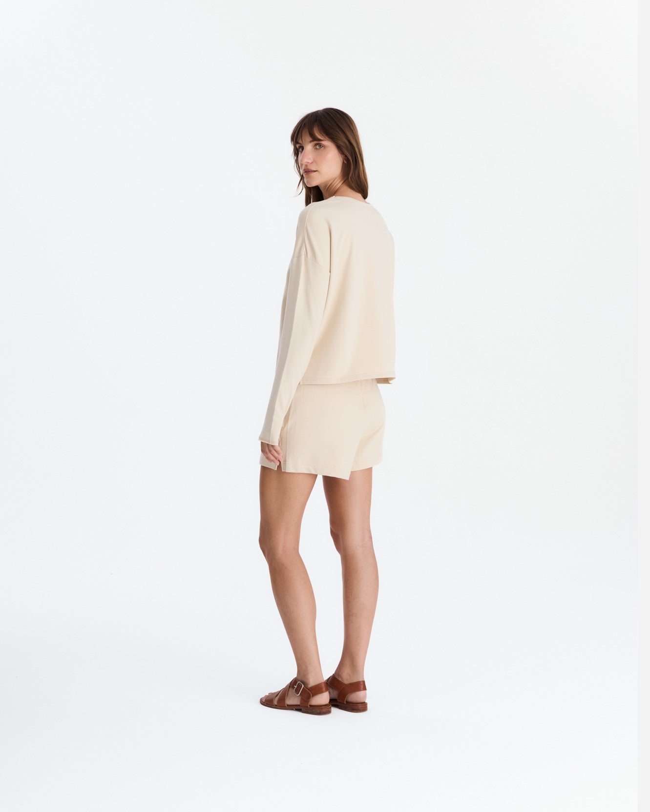 Organic French Terry Long-Sleeved Top