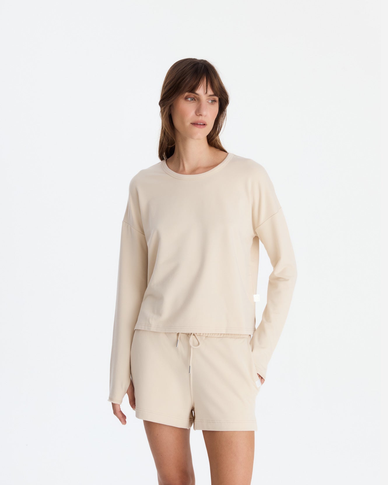 Organic French Terry Long-Sleeved Top