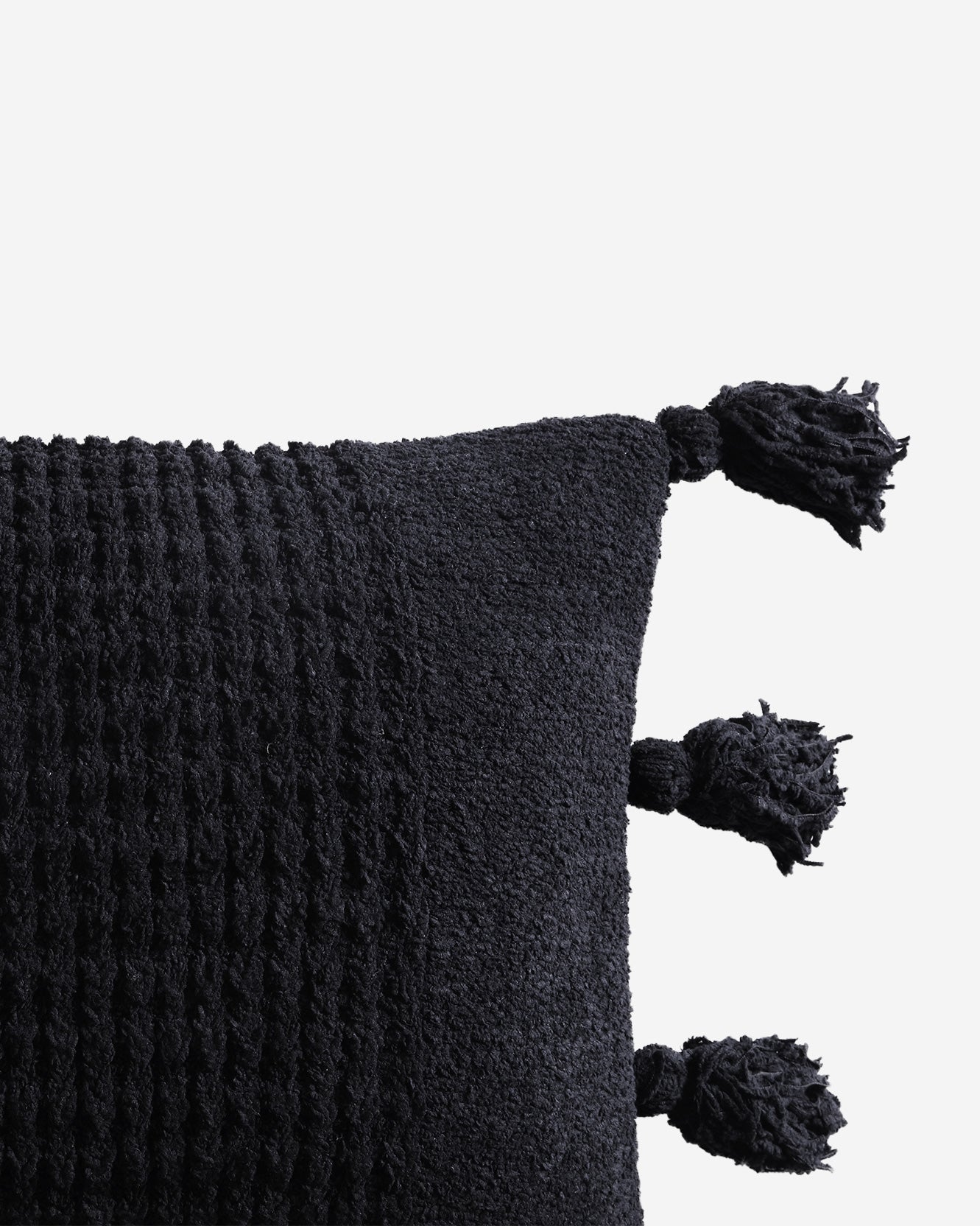 Braided Pom Pom Lumbar Pillow