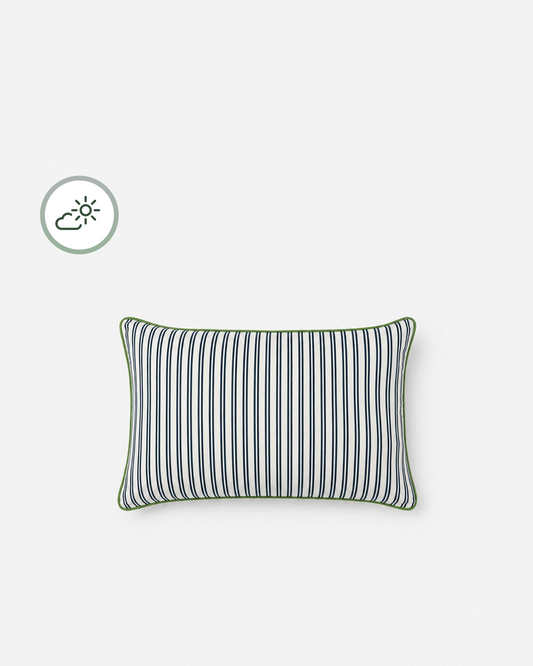 Striped Outdoor Small Lumbar Pillow