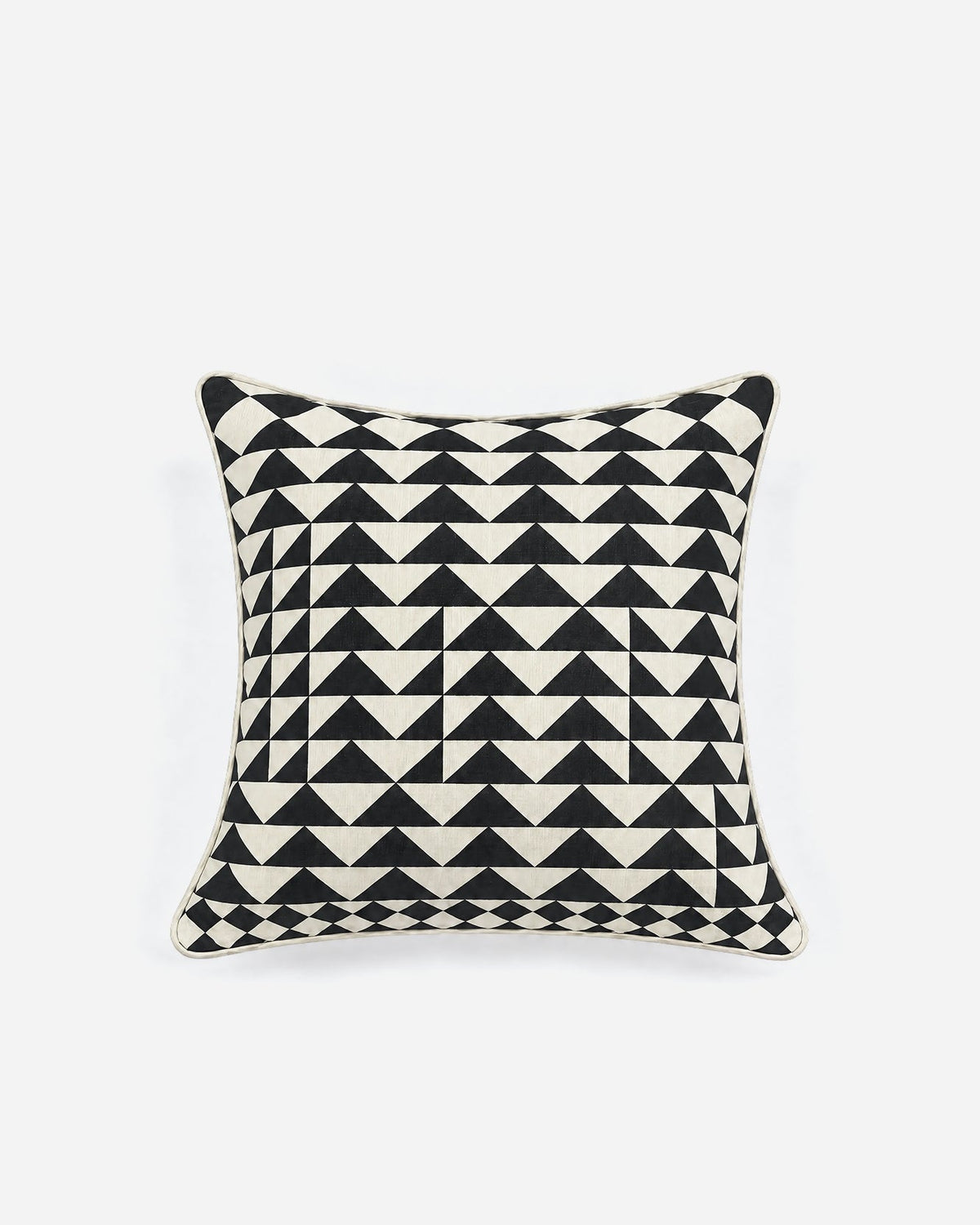 Triangle Grid Large Throw Pillow