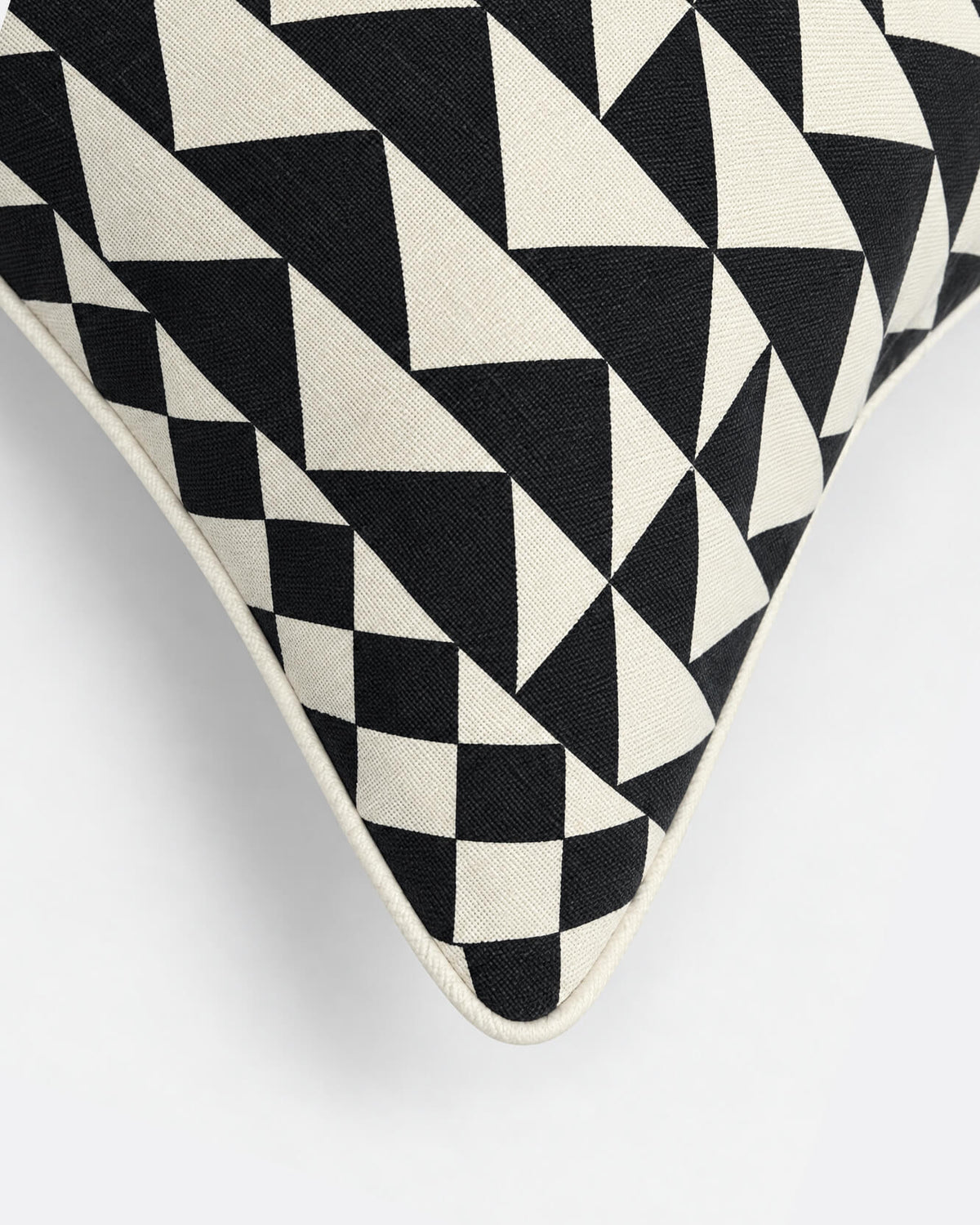 Triangle Grid Large Throw Pillow