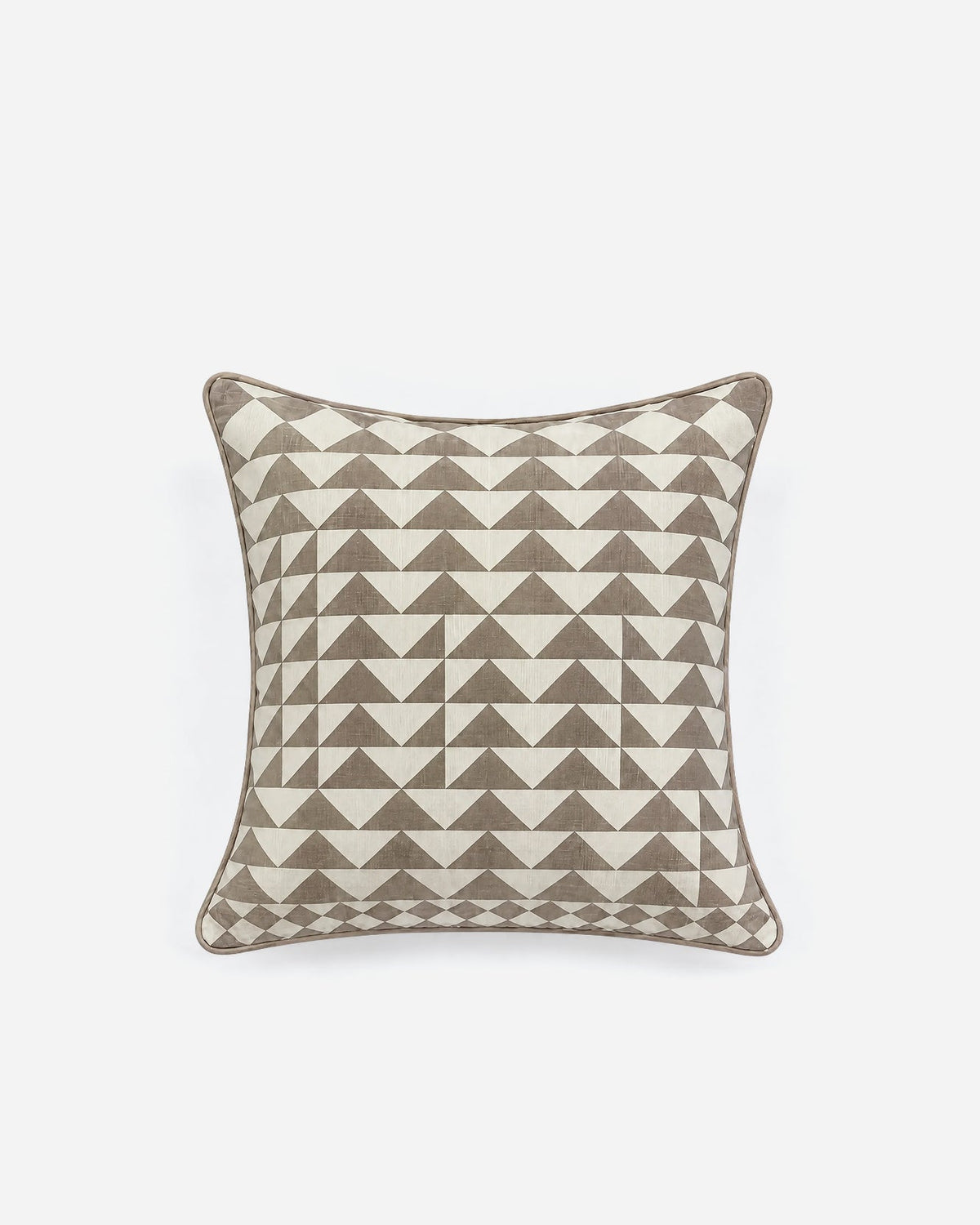 Triangle Grid Large Throw Pillow