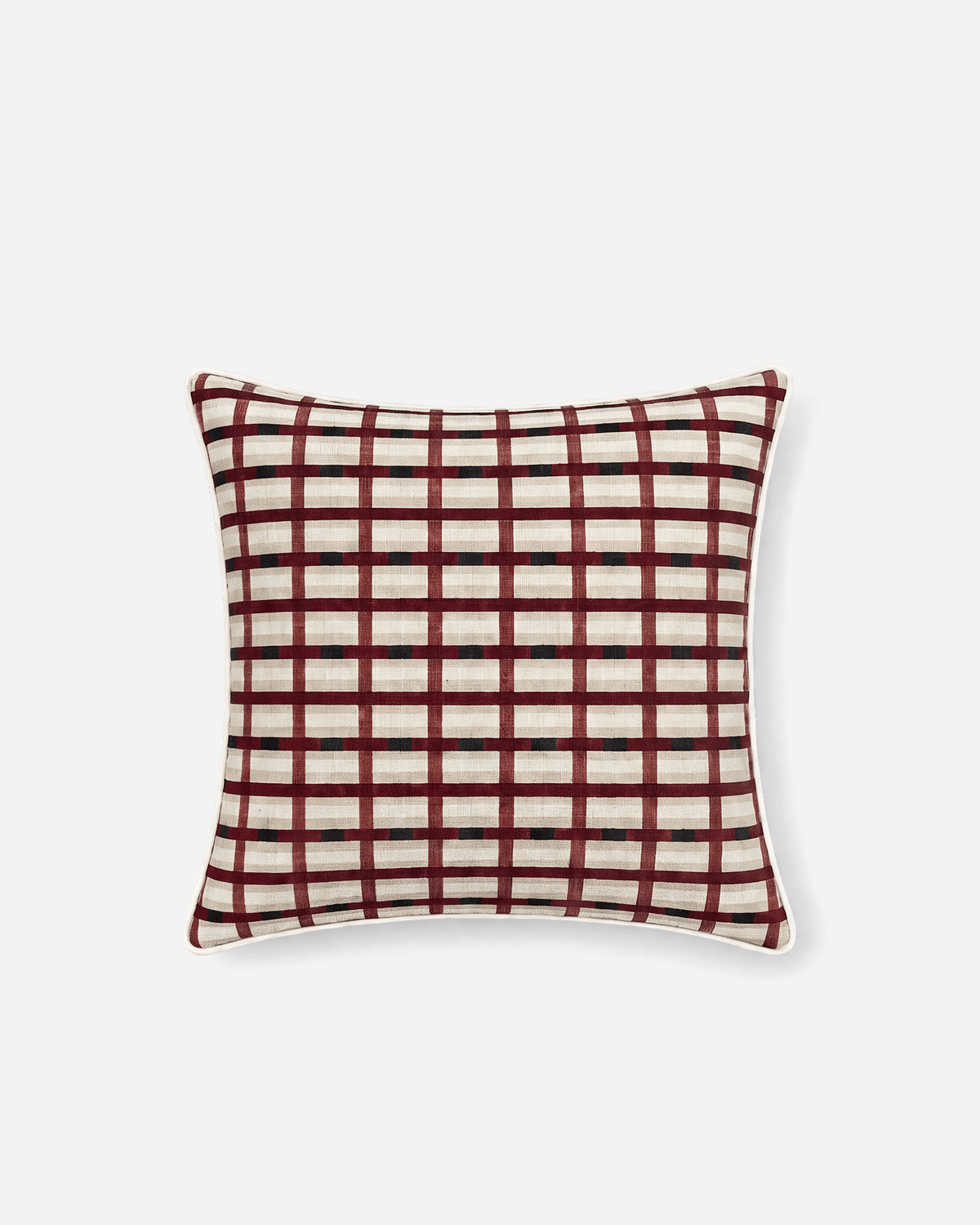 Woven Grid Large Throw Pillow