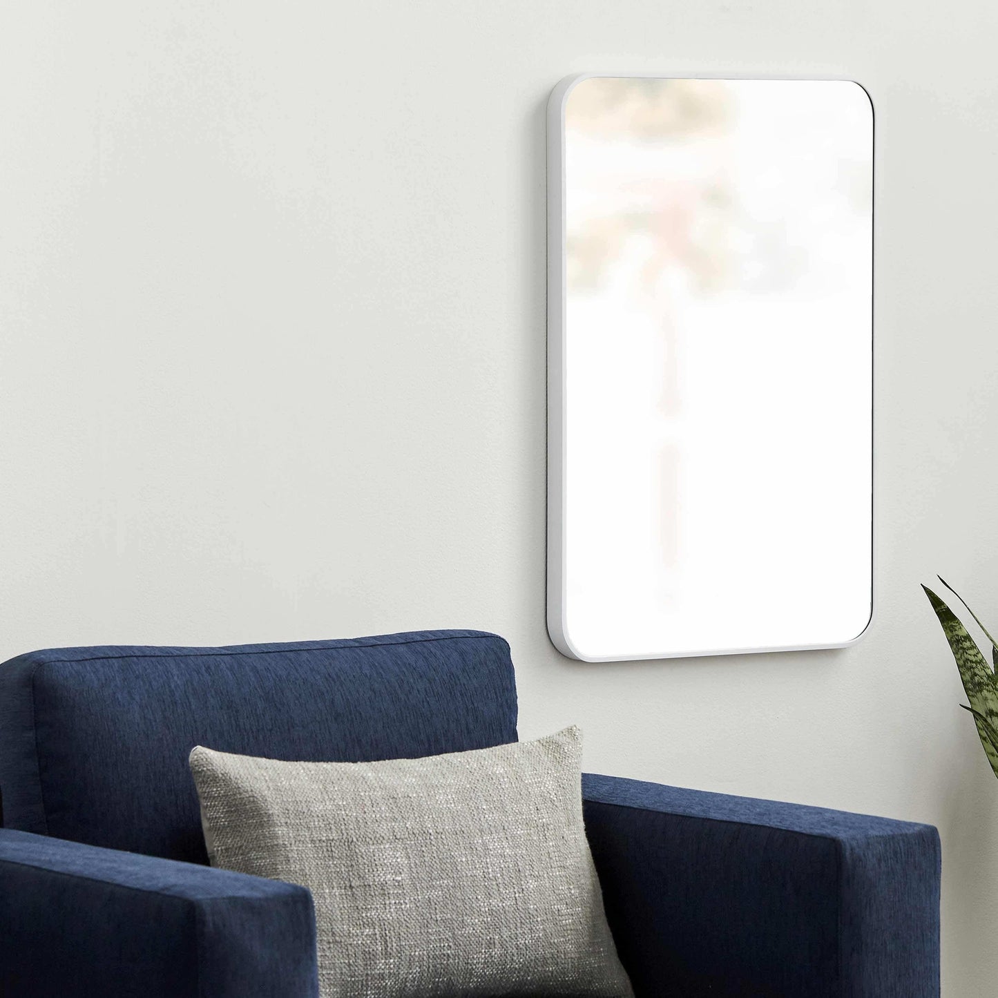 Sustinente White Carved Mirror - Clearance