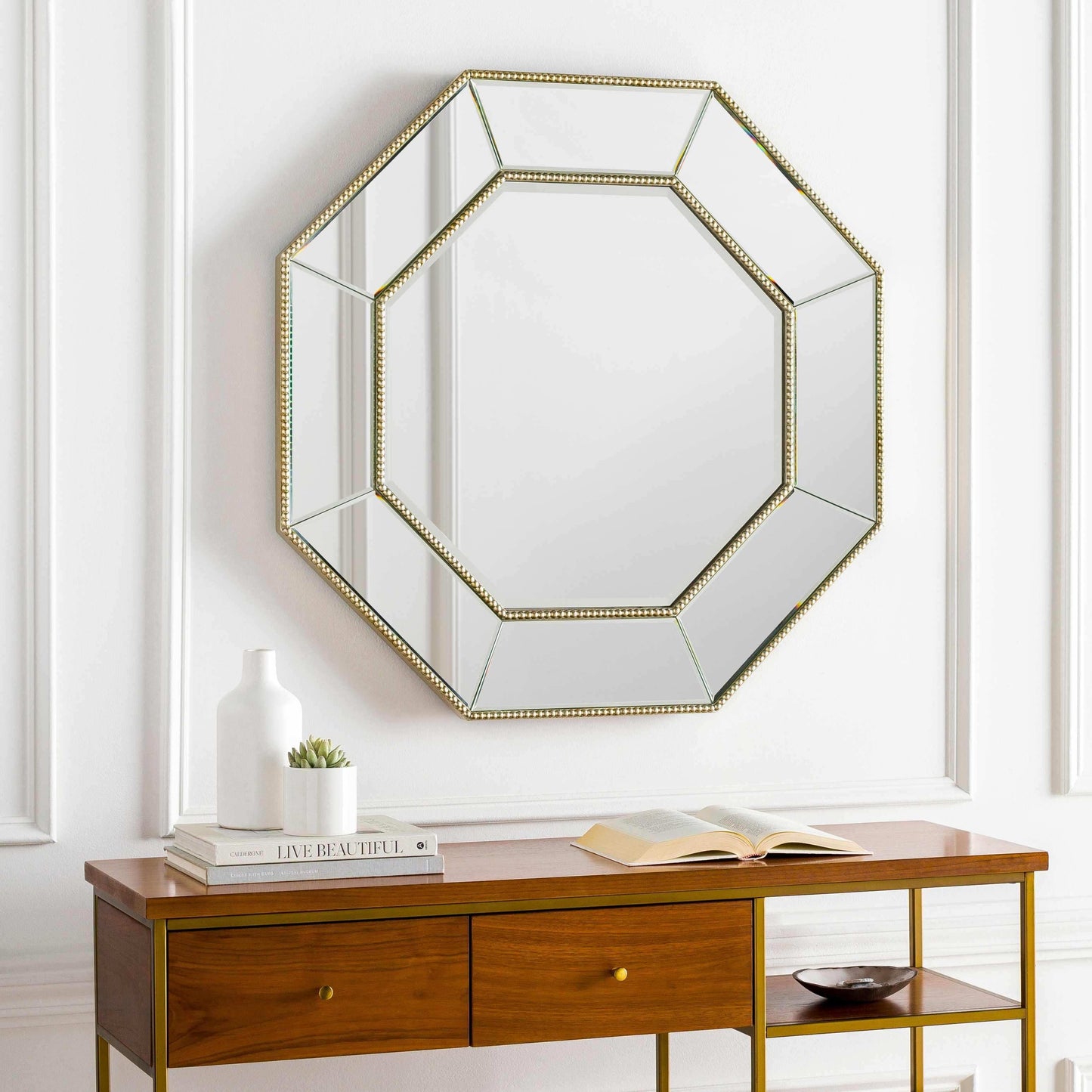 Swellendam Gold Octagonal Mirror - Clearance