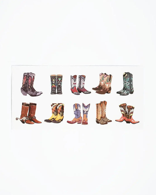 Cowboy Boot Temporary Tattoos