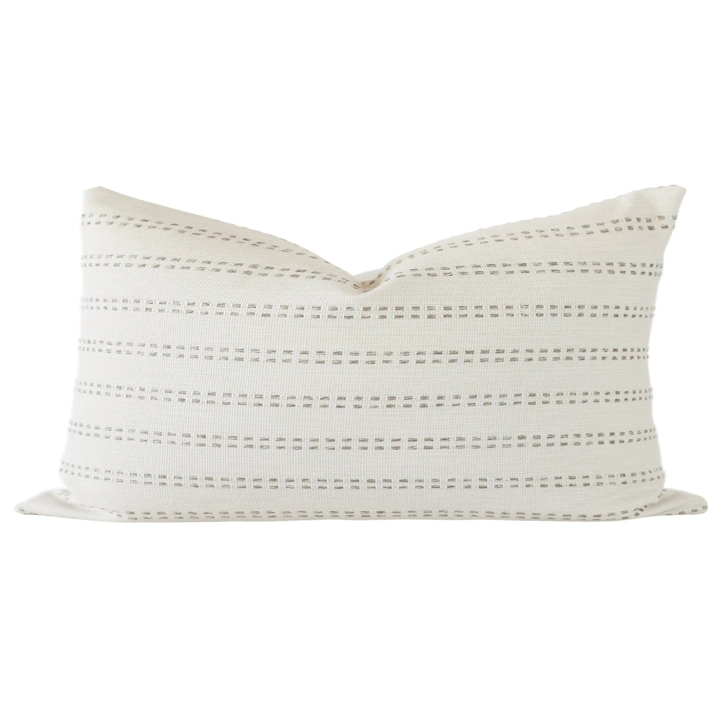Tatum Stripe Grey Throw Pillow