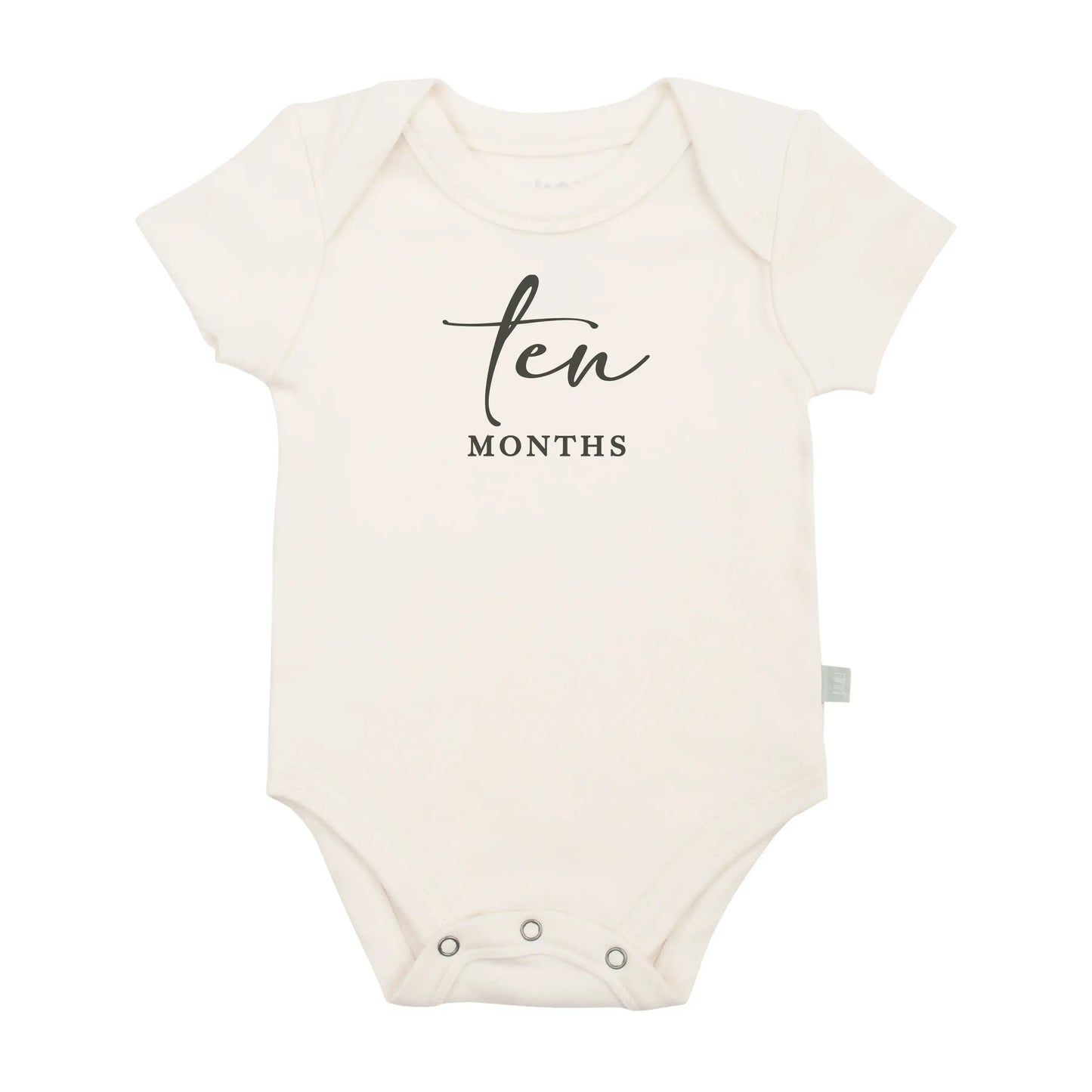 graphic bodysuit | ten months milestone charcoal
