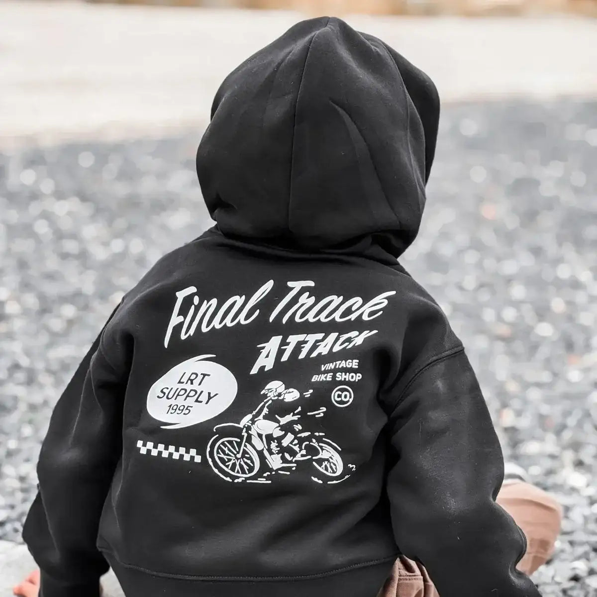 THE FINAL TRACK ATTACK HOODIE - RECYCLED BLACK