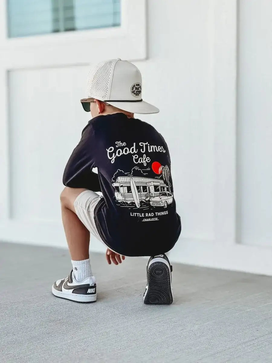 THE GOOD TIMES CAFE LONG SLEEVE - SOLID BLACK