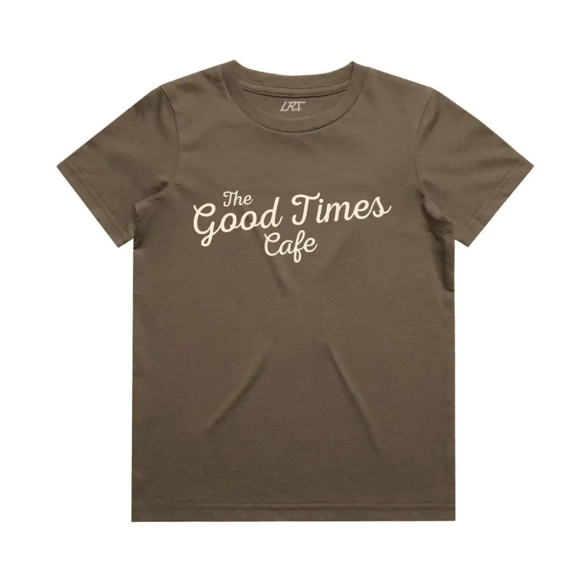 THE GOOD TIMES CAFE TEE - BROWN
