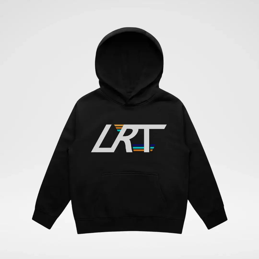 THE LRT WINGED LOGO HOODIE - RECYCLED BLACK