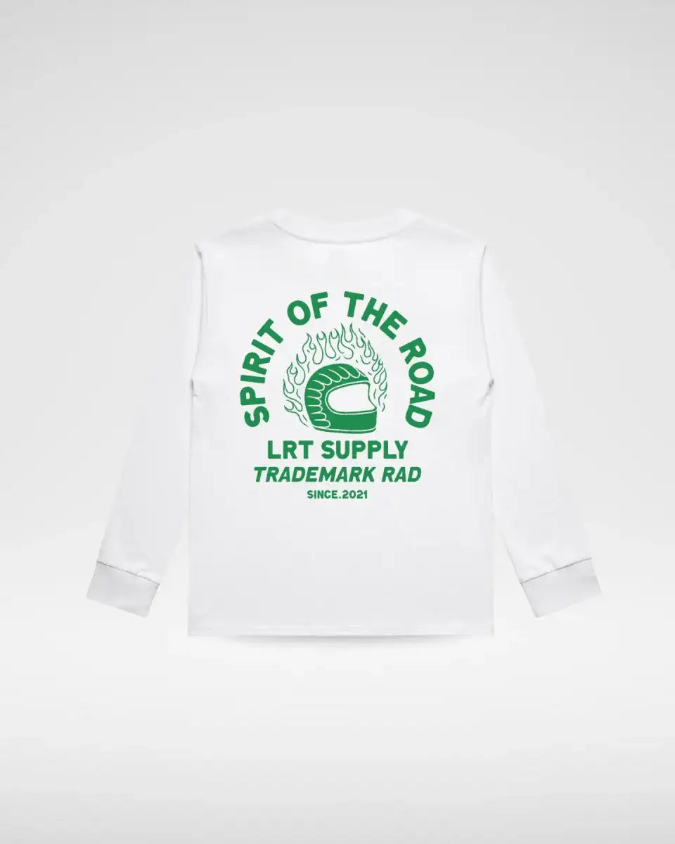THE SPIRIT RIDER LONG SLEEVE TEE - WHITE