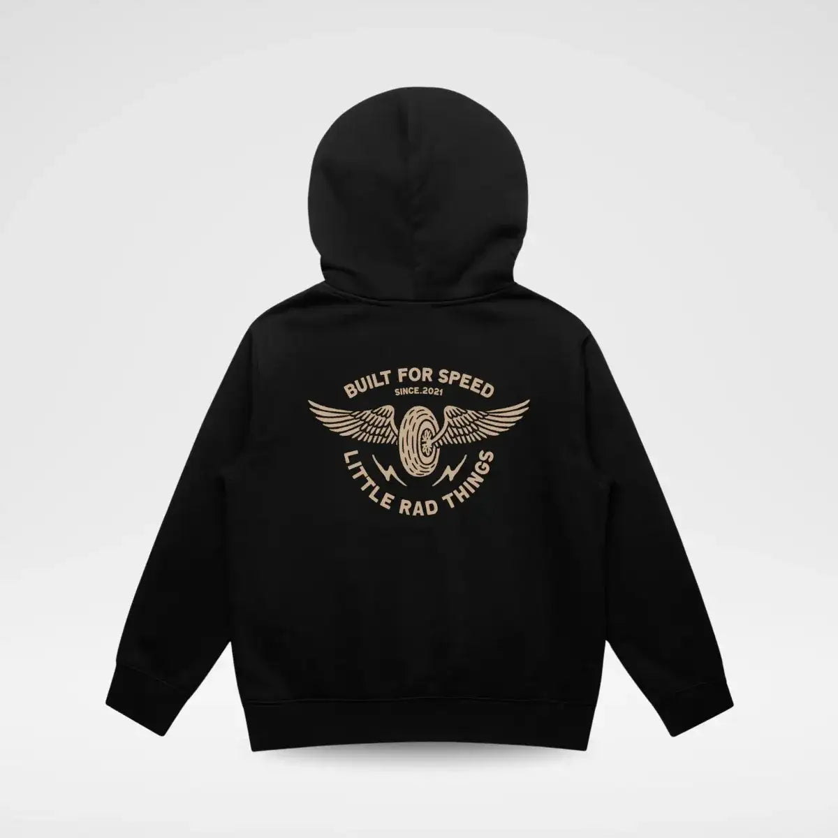 THE WINGED MECHANIC HOODIE - RECYCLED BLACK