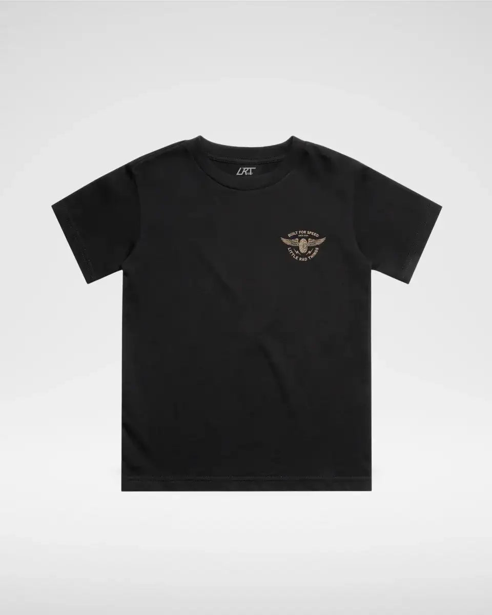THE WINGED MECHANIC TEE - BLACK