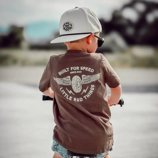 THE WINGED MECHANIC TEE - BROWN