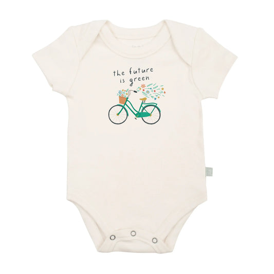 graphic bodysuit | future is green