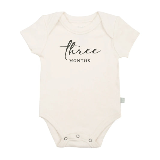 graphic bodysuit | three months milestone charcoal