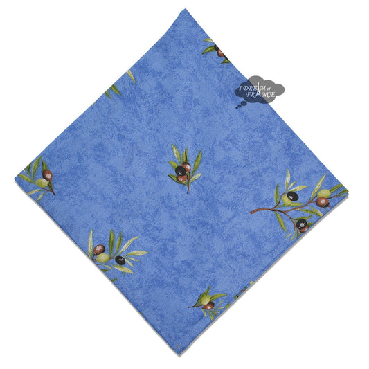 French Provencal napkin - Cotton - Clos des Oliviers blue | L'Ensoleillade